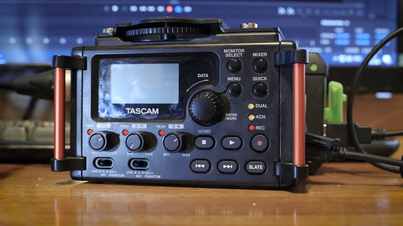 Tascam DR-60D mkII. Особенности эксплуатации.  Подключаем в разъем 3\4. Обзор 2