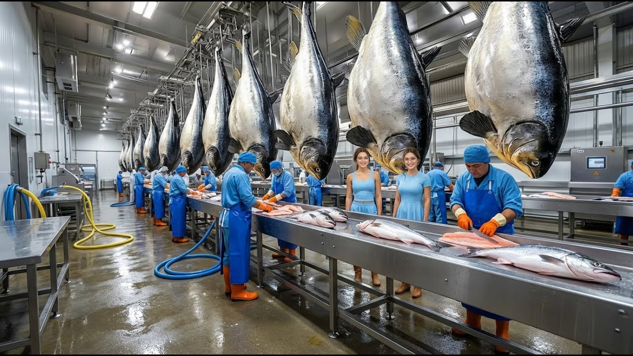 Bir Balık İşleme Fabrikasının İçinde 🐟 | Denizden Dondurucuya Dakikalar İçinde Yolculuk