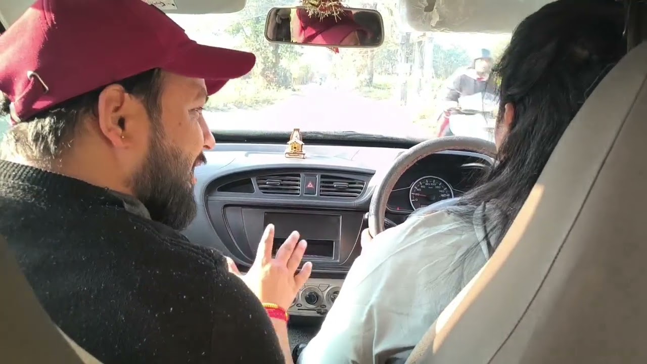 Driving Day 1st⚡Preeti mam#automobile#vlog 