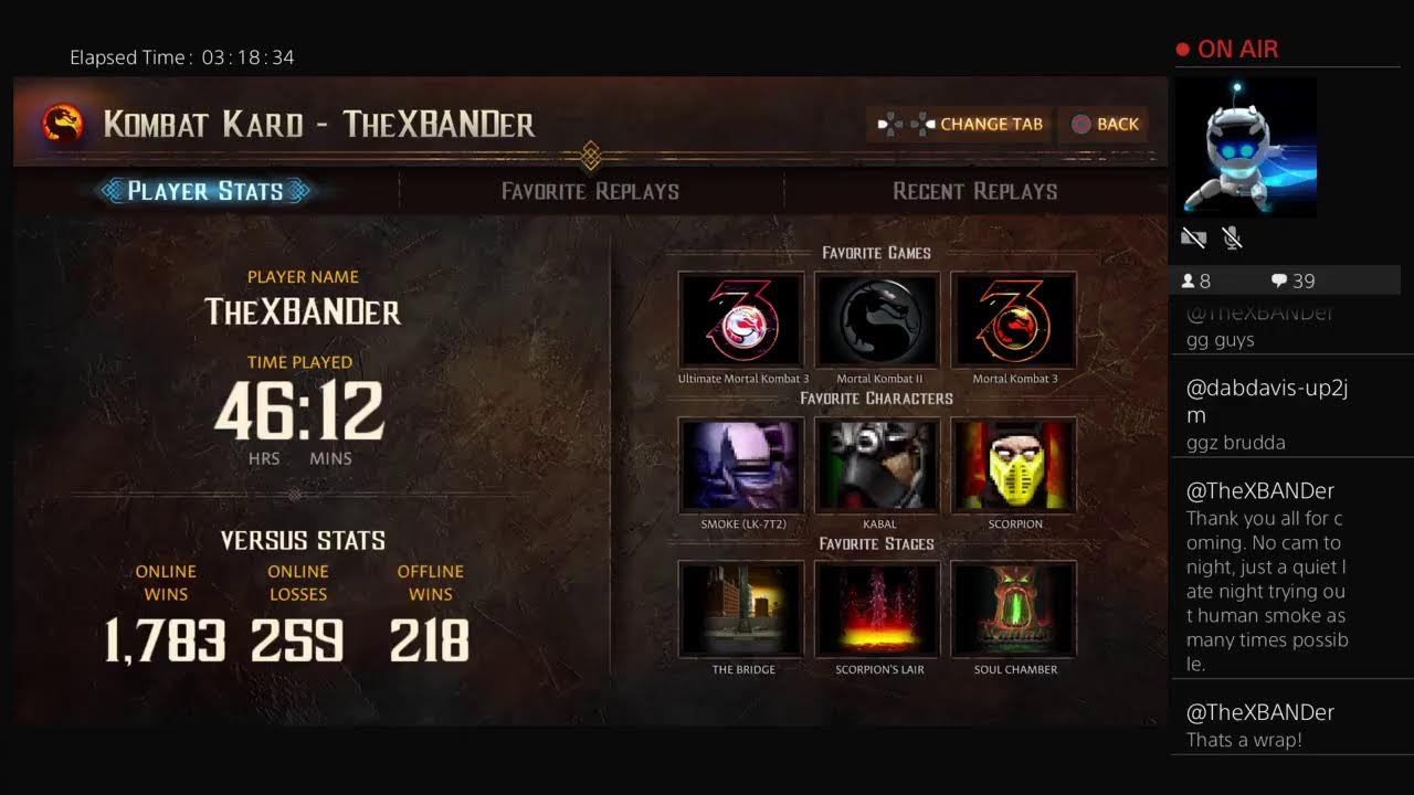 LIVE TheXBANDer's 12-14-25 UMK3 online matches MK Legacy Kollection