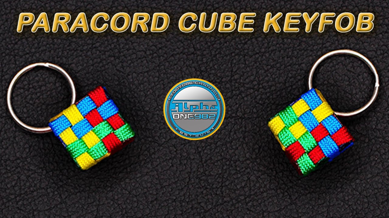 Learn How to Make a Paracord Key fob Paracord CUBE Knot Tutorial DIY
