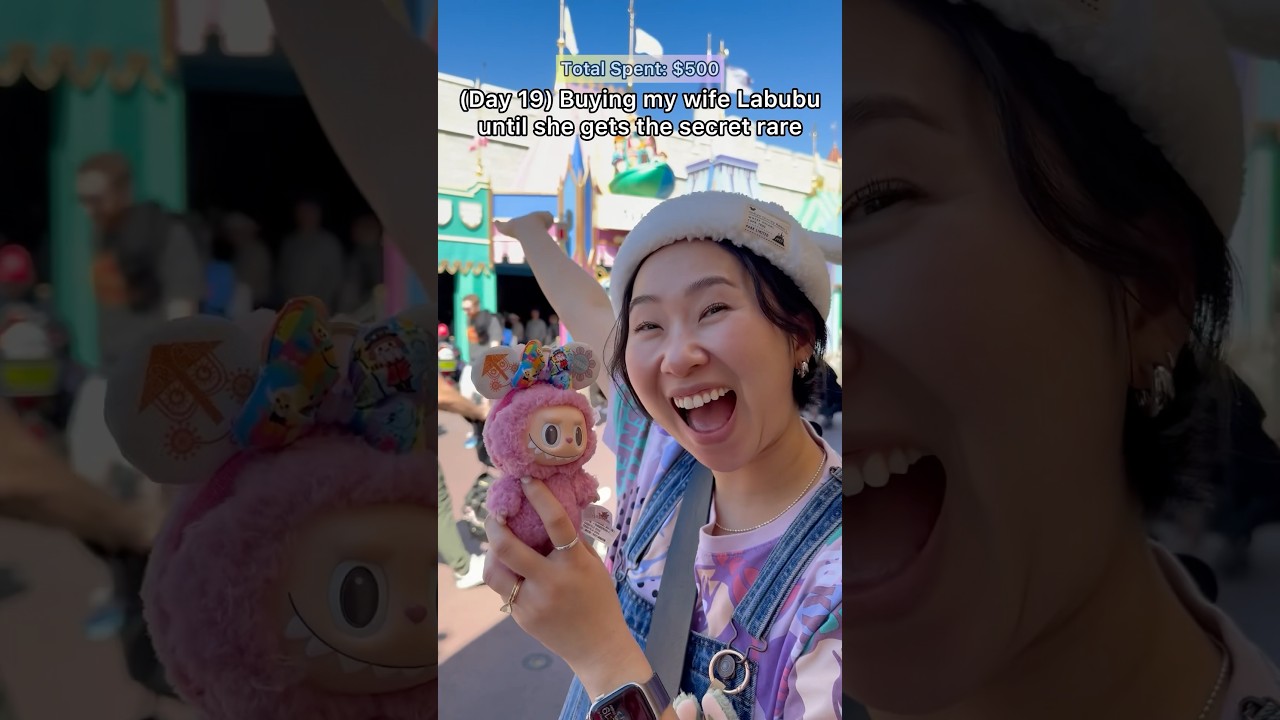 Labubu Minnie Mouse Ears?! (Day 19, $500 Spent)