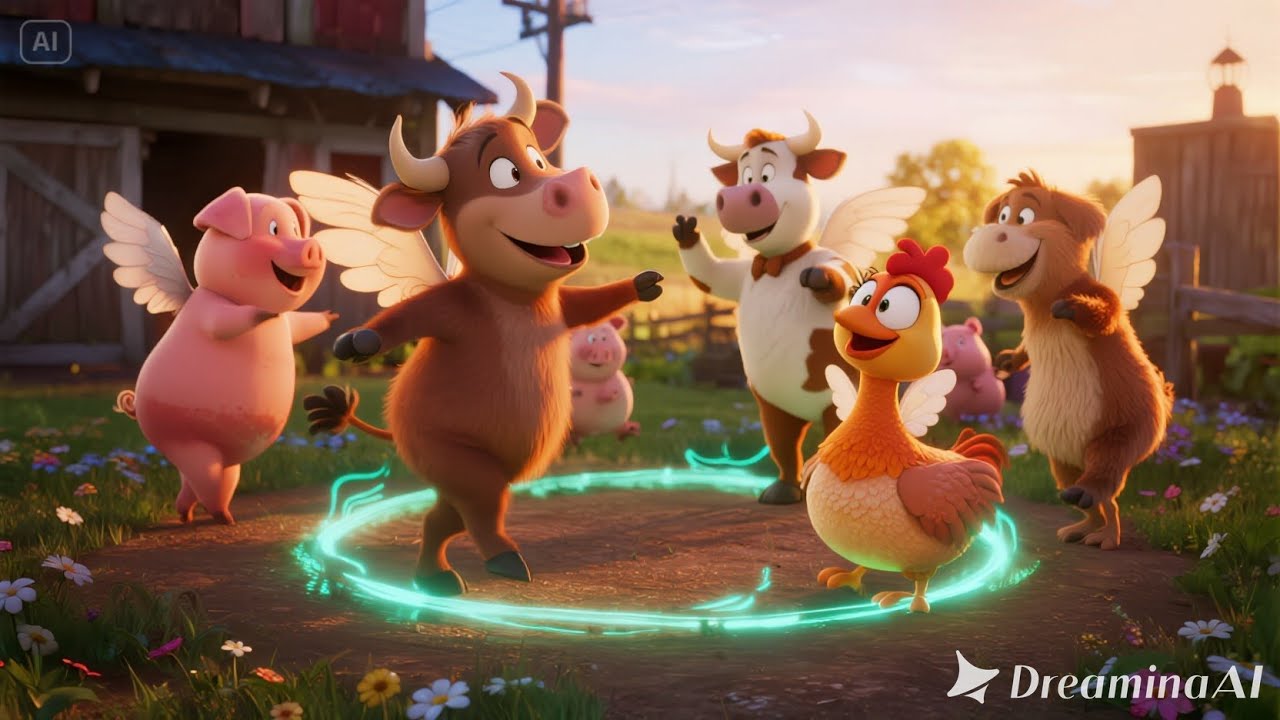 The Farmer&rsquo;s Big Barnyard Bash | Fun Farm Adventure Song | Toddler Barnyard Rhyme