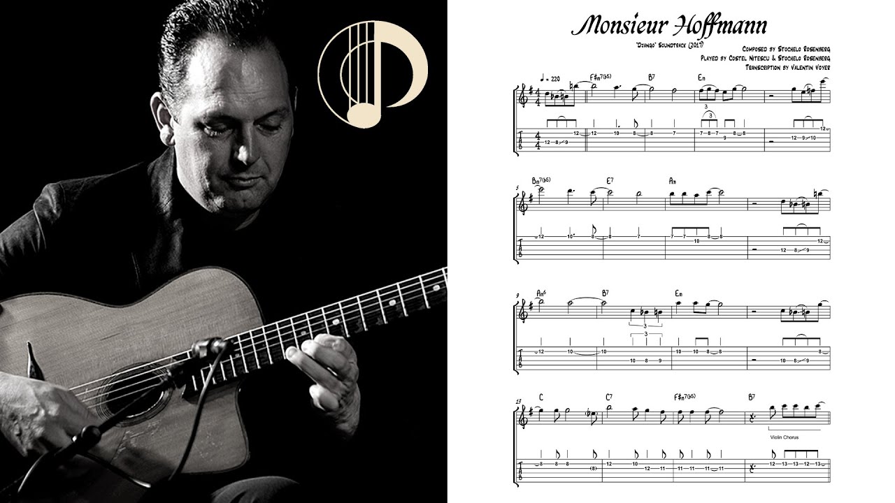 Stochelo Rosenberg (Django Soundtrack) - Monsieur Hoffmann - Guitar Transcription