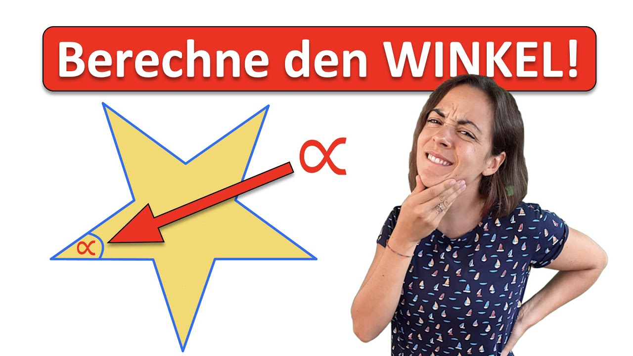 💫💫💫 WUNDERSCHÖNES MATHE RÄTSEL | Goldene Aufgabe mit goldener Lösung | Winkel im fünfzackigen Stern
