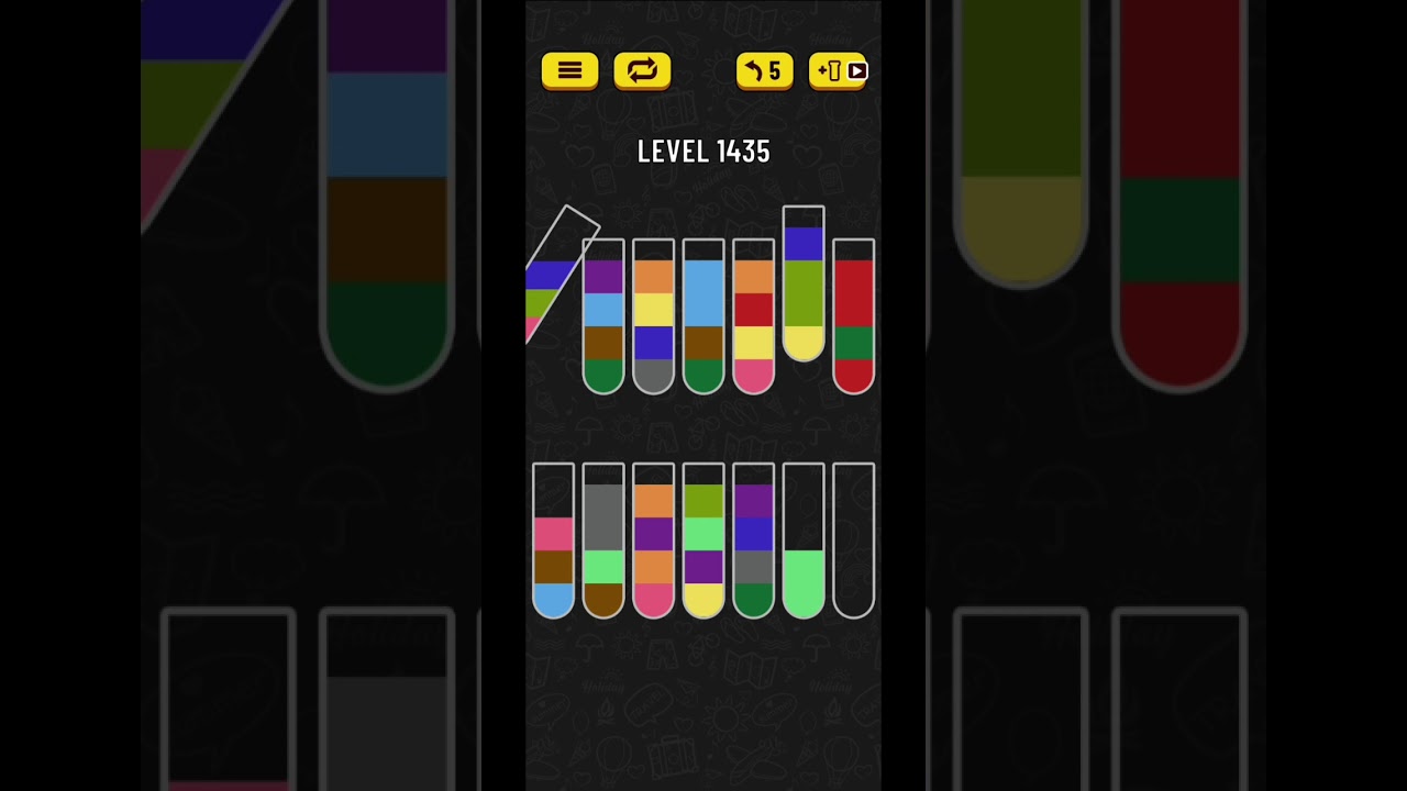 Water sort puzzle level 1435