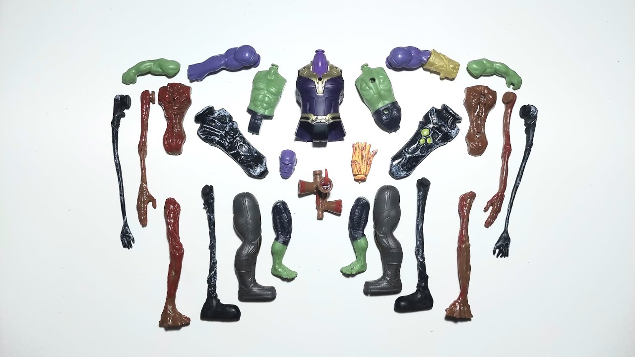 AVENGERS TOYS/MARVEL TOYS/ACTION FIGURES/THANOS/HULK/SIREN HEAD/MERAKIT MAINAN 