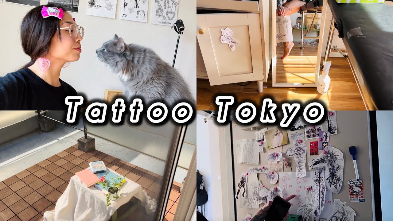 Come get a Tattoo with me in Tokyo | Cozy ASMR Japan Travel Vlog