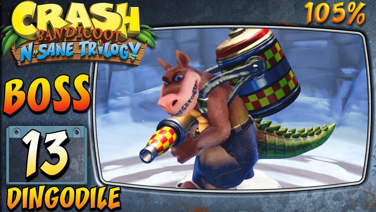 Crash Bandicoot 3 : N. Sane Trilogy (ITA)-13- BOSS Dingodile [105%]