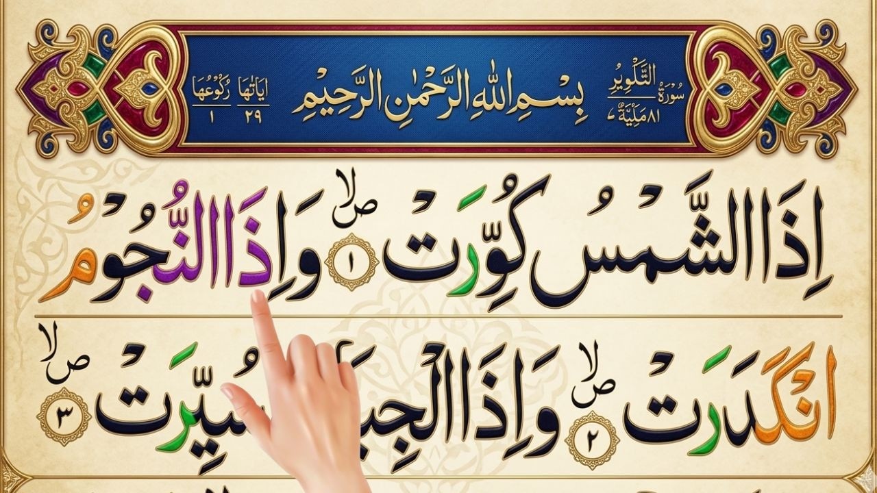 Memorize Surah Takwir Easily | Learn Quran at Home