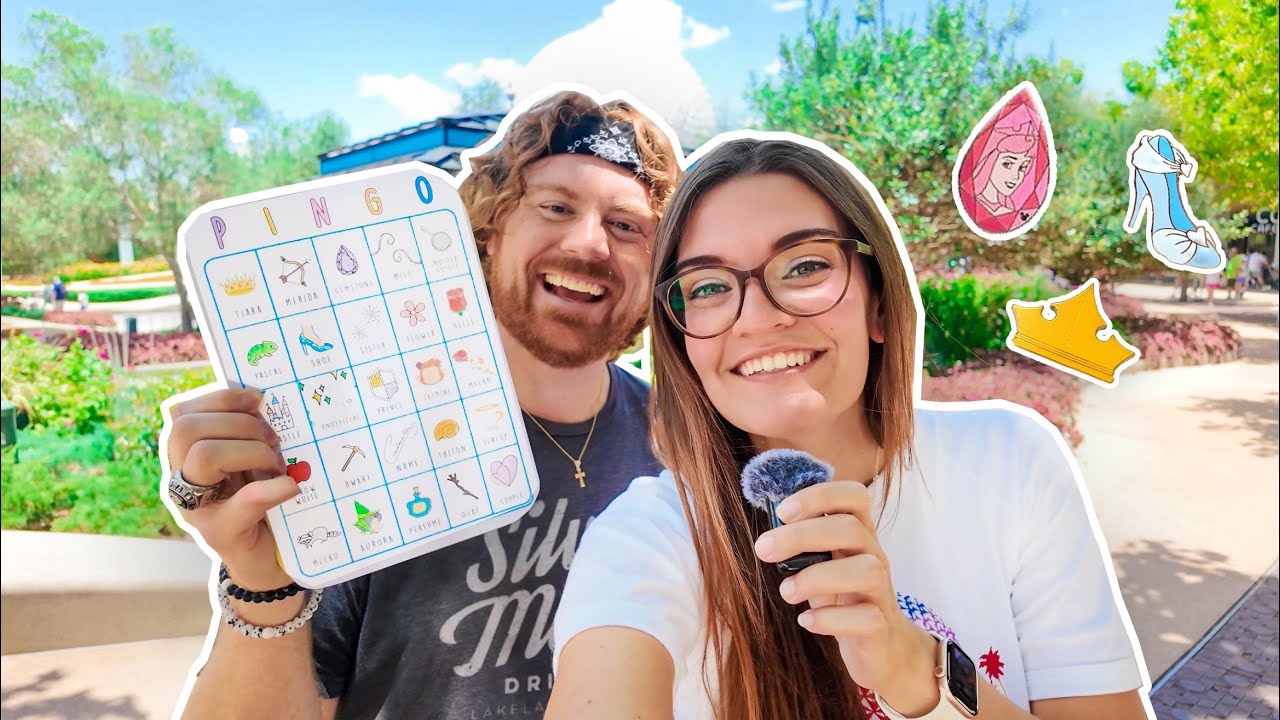БИНГО по обмену значками с принцессами Disney в парке EPCOT, Walt Disney World 👸🏻