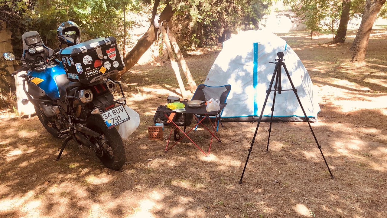 Burhaniye Altın Kamp rotası - Tur bölüm 1 - Yamaha Xt660z Tenere - Motosikletle Kamp