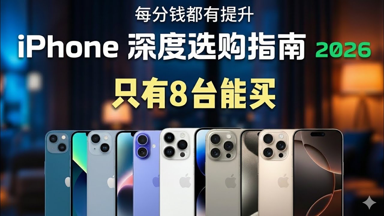 2026年最值得买的iPhone！全系深度对比 + 性价比 + 价格走势，买它最香！