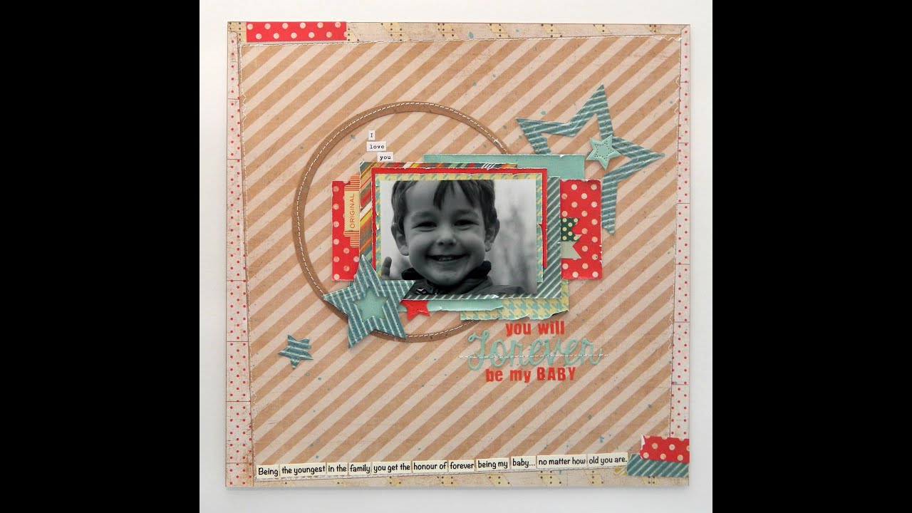 How to: Create a quick and beautiful scrapbook layout