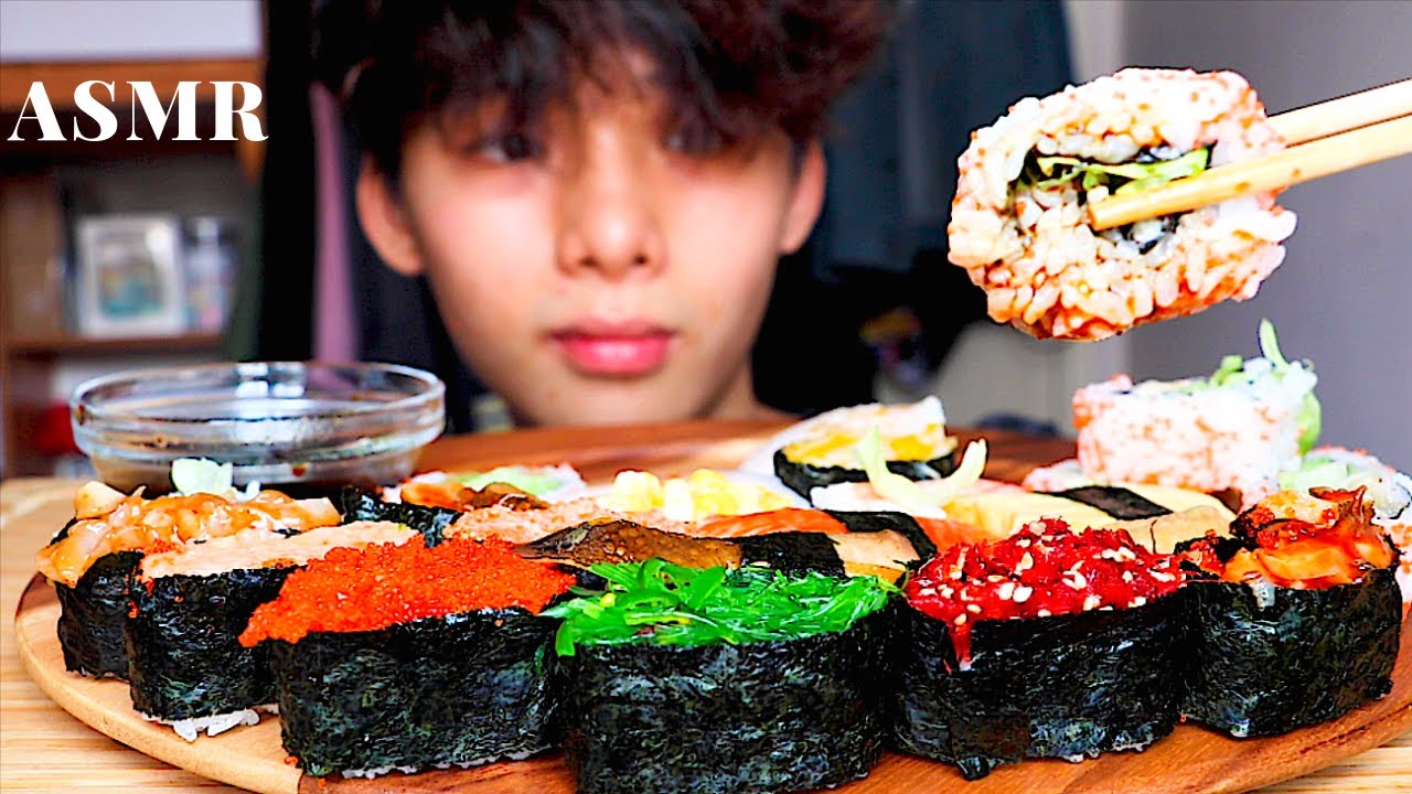 ASMR SUSHI FEAST (Eating Sound) | MAR ASMR