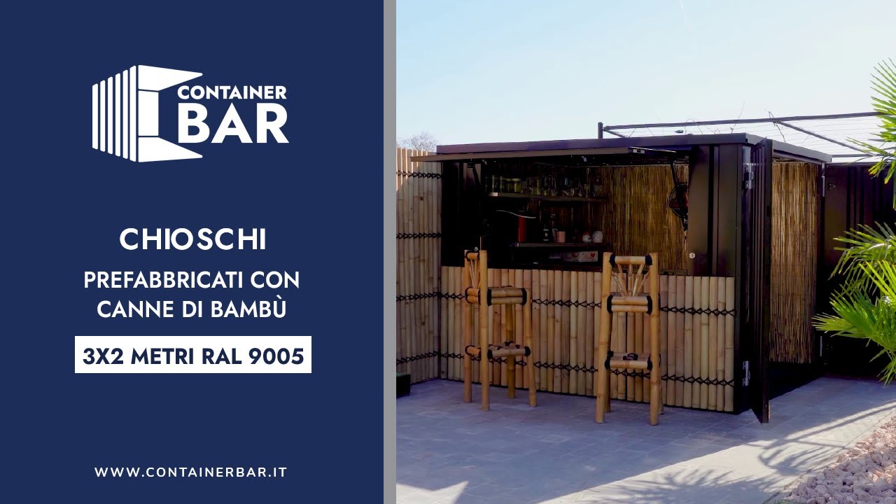 Chioschi prefabbricati con canne di bamb&ugrave;