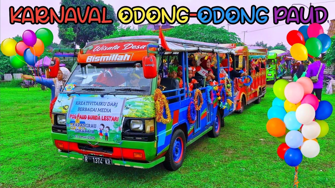 KARNAVAL ODONG-ODONG ANAK-ANAK PAUD DAN TK | LAGU AKU NAIK ODONG-ODONG