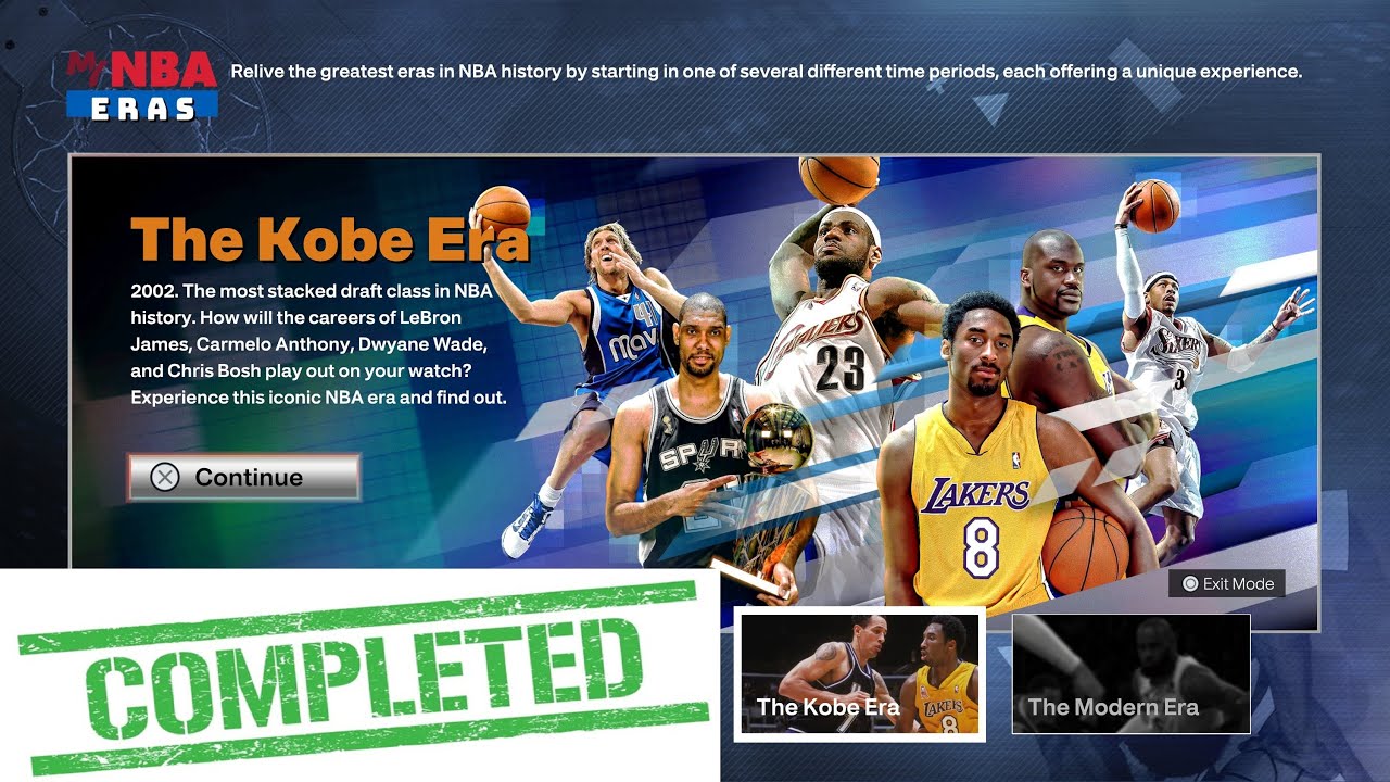 NBA 2K26: '02-'03 Kobe Era Roster Completed (PS5)