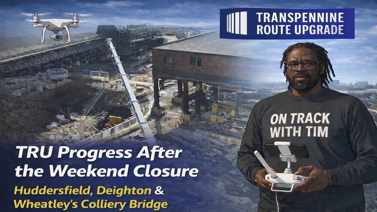 TRU Progress After the Weekend Closure. Huddersfield, Deighton & Wheatley’s Colliery Bridge