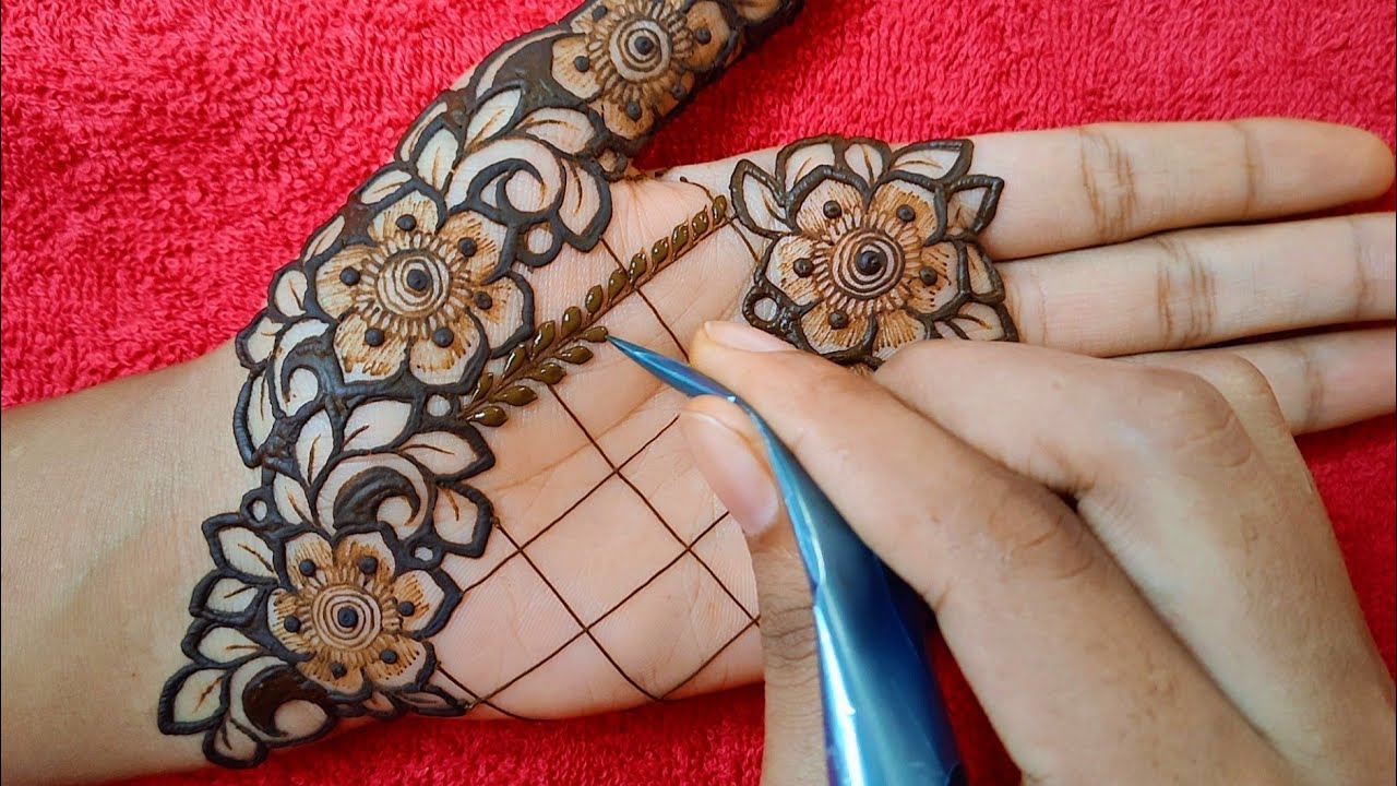 Beautiful, Latest Floral Vines Henna Design for hand || Outstanding Latest Henna Design 2021