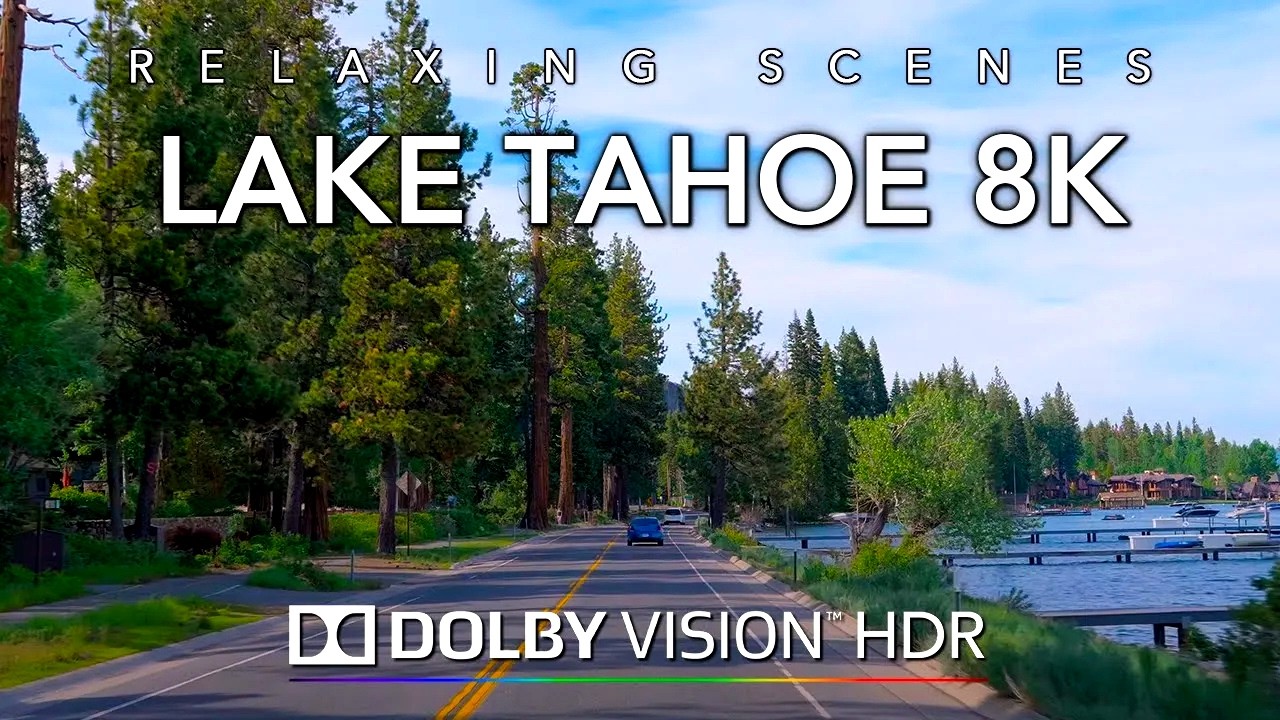 Road Trip USA Part 4 - Driving Lake Tahoe California to Reno Nevada in 8K Dolby Vision HDR