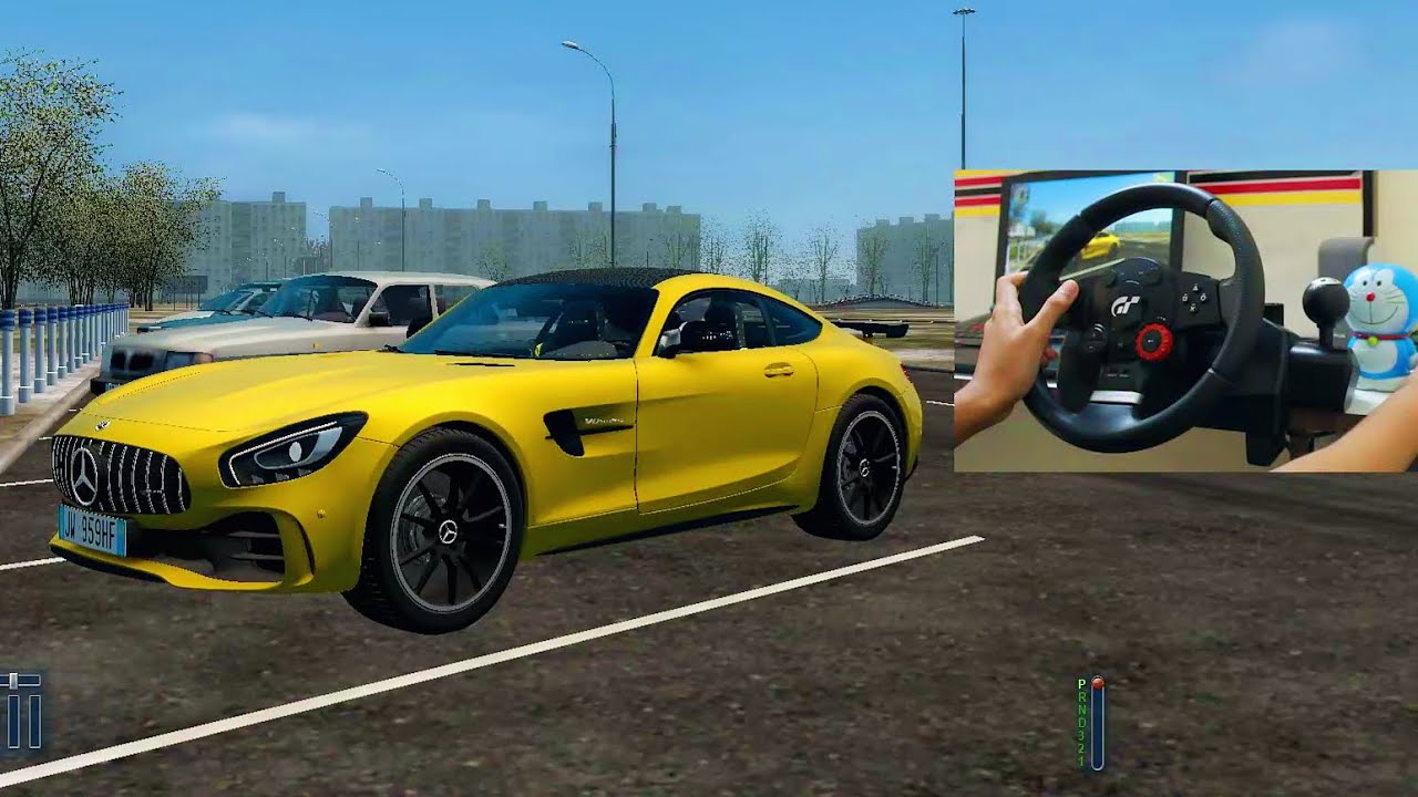 Mercedes-AMG GTR Coupé - City Car Driving [Logitech DFGT]