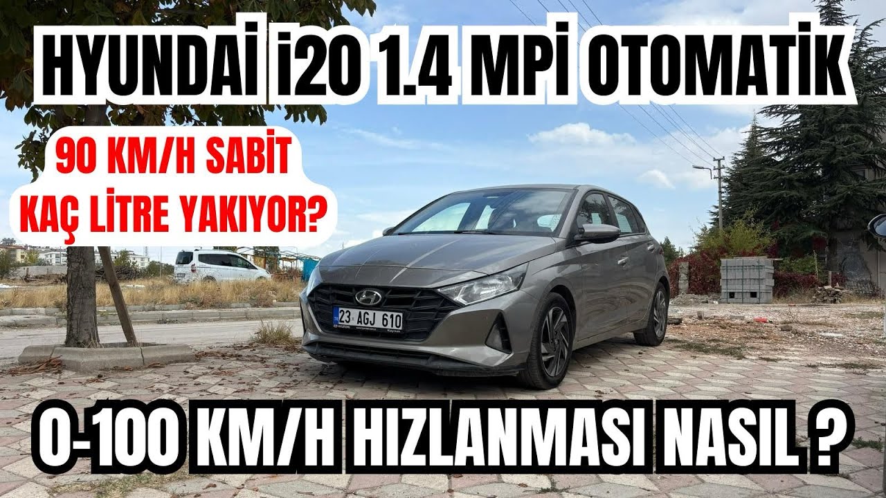 Hyundai İ20 1.4 MPI Otomatik Gerçek 0-100 ve 90 km/s Tüketim Testi / Şaşırtıcı Sonuçlar !