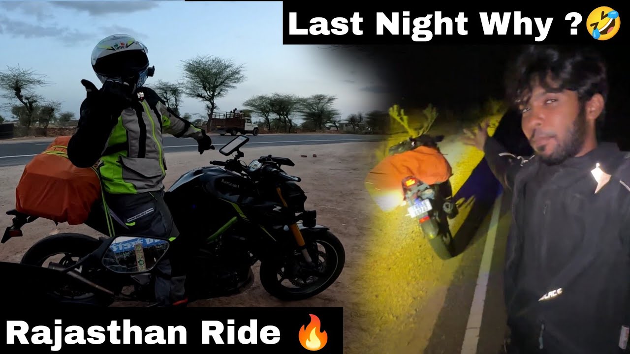 Desert Started 🥳 -  Way To Golden City 😍 | Rajasthan Ride | Jaisalmer | #blubee@Contentillamamey.