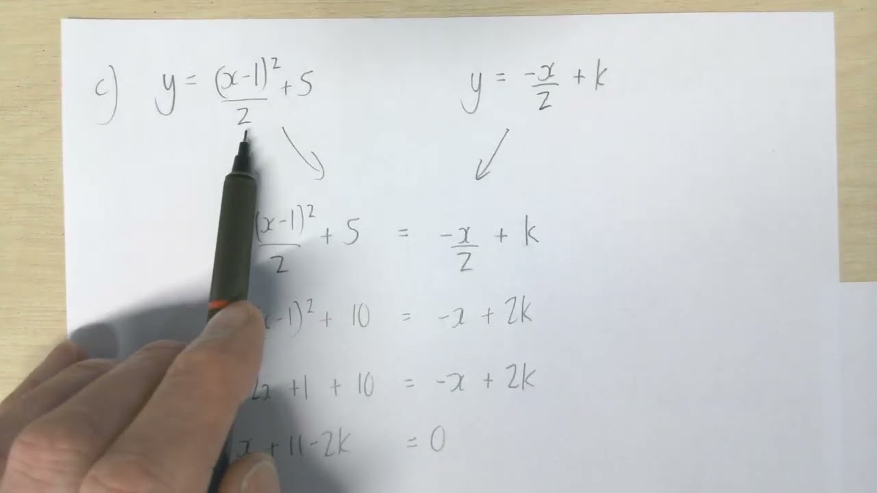 2022 Pure Paper 2 Question 16 b) and c)