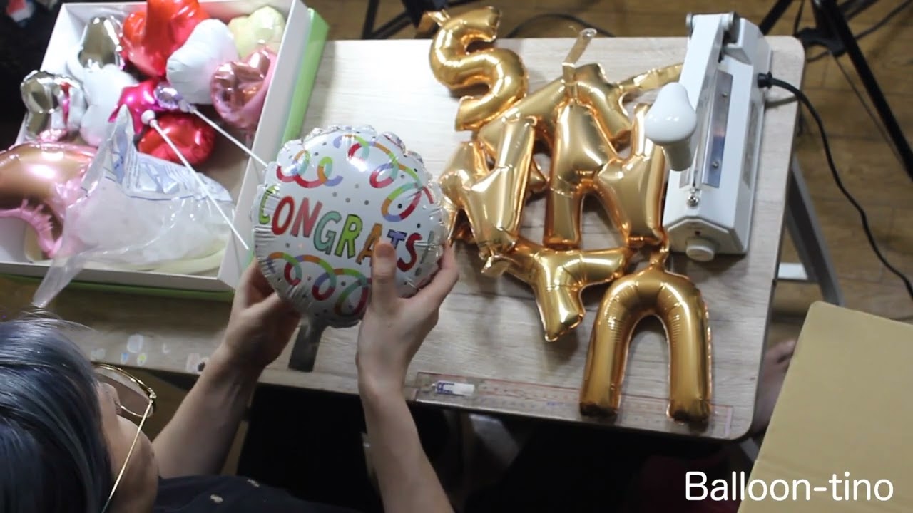 バルーンギフト　製作動画　バルーンティーノ　balloon balloontino　name1605