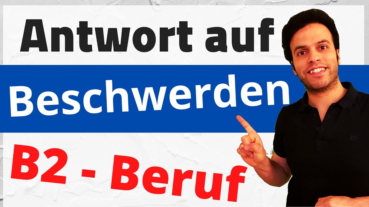 Auf Beschwerden richtig reagieren! | TELC B2 Beruf - Lesen & Schreiben Tipps