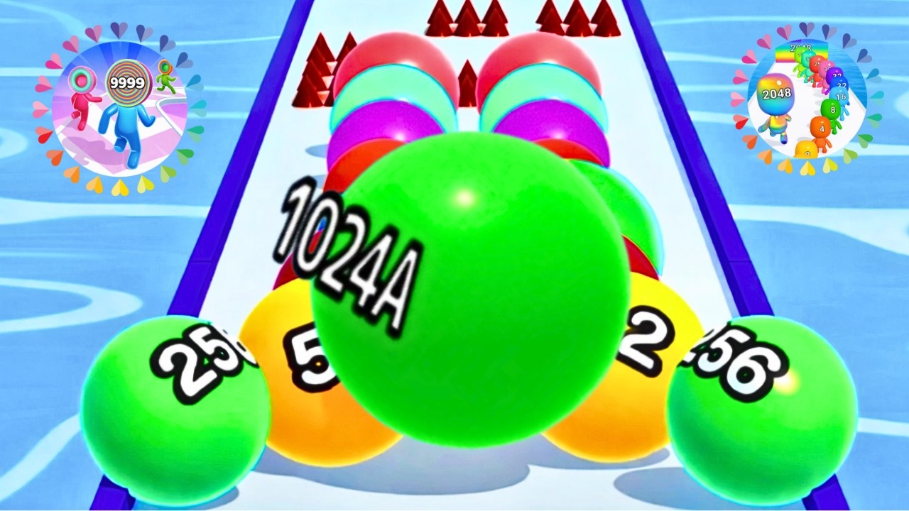 Ball Games Hub LIVE 🔴 24/7 | Ball Run 2048 Infinity Mode vs Level Up Man Runner Satisfying Gameplay