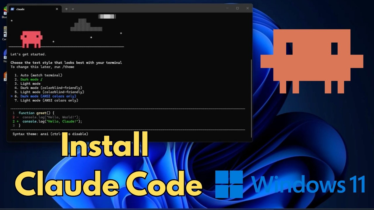 Как установить Claude Code на Windows 11