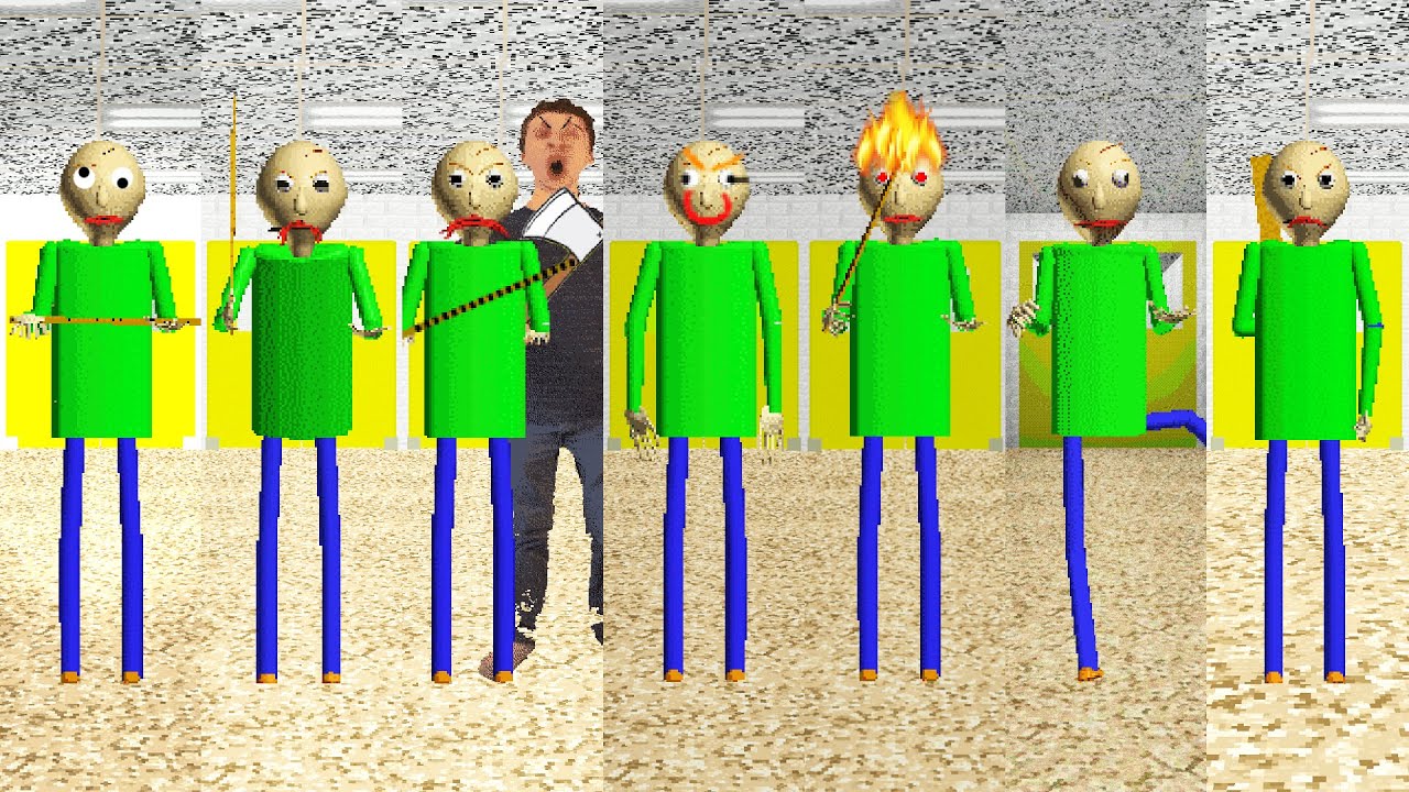 Everyone is Baldi's ANGRY & MAD! - ALL PERFECT!