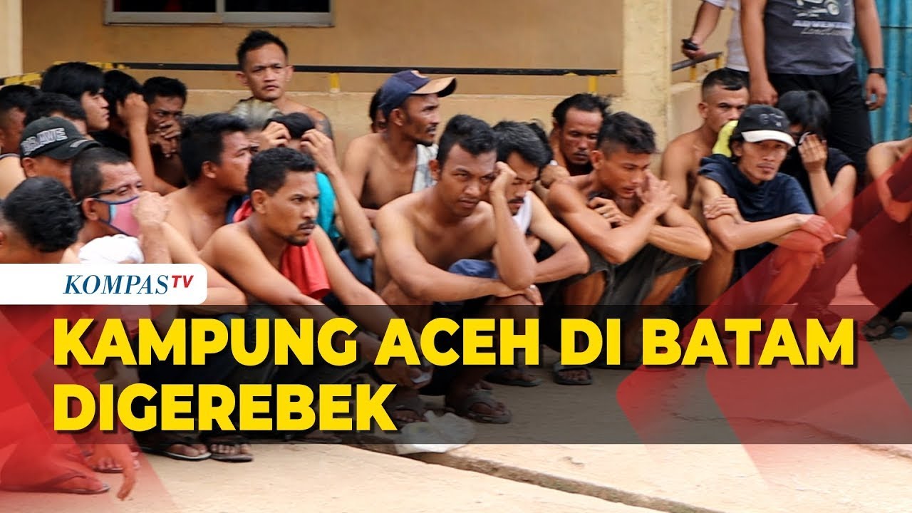 Kampung Aceh di Batam Digerebek, 43 Orang Ditangkap Saat Pesta Sabu