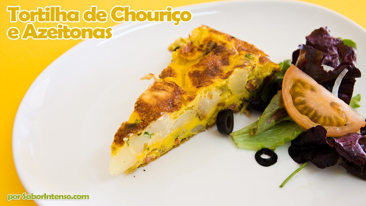 Tortilha de Chouriço e Azeitonas