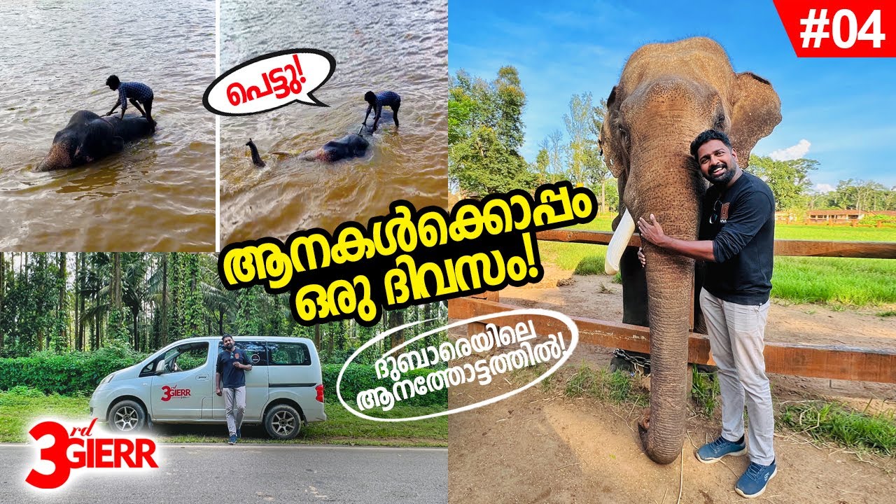 EP#04 - അടിപൊളി ആന അനുഭവങ്ങൾ ! 😮 Experiencing Dubare Elephant Camp - Coorg - 3rd GIERR