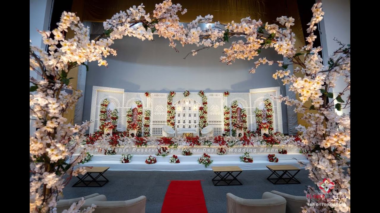 Jonaki Convention Hall - Wedding Ceremony - Decorated by: Flower Design Wedding