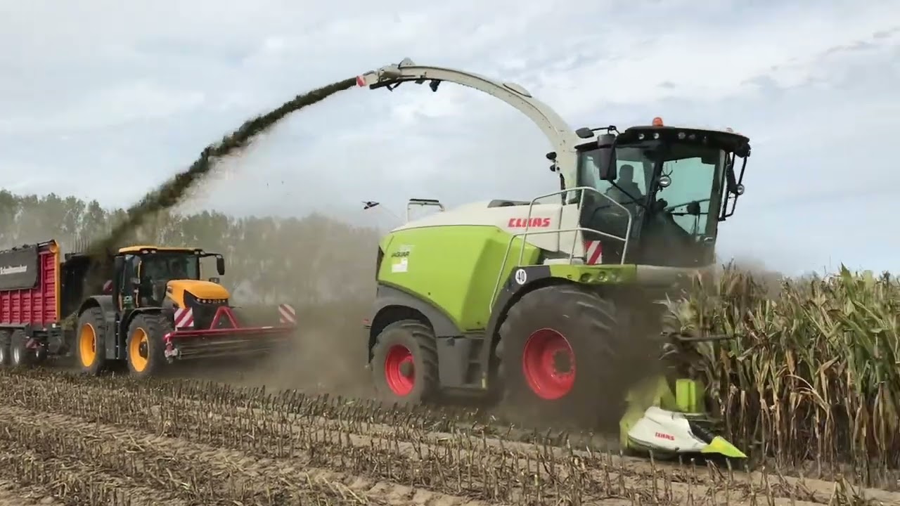 4 sieczkarnie na jednym polu - New Holland, Claas, Krone, John Deere