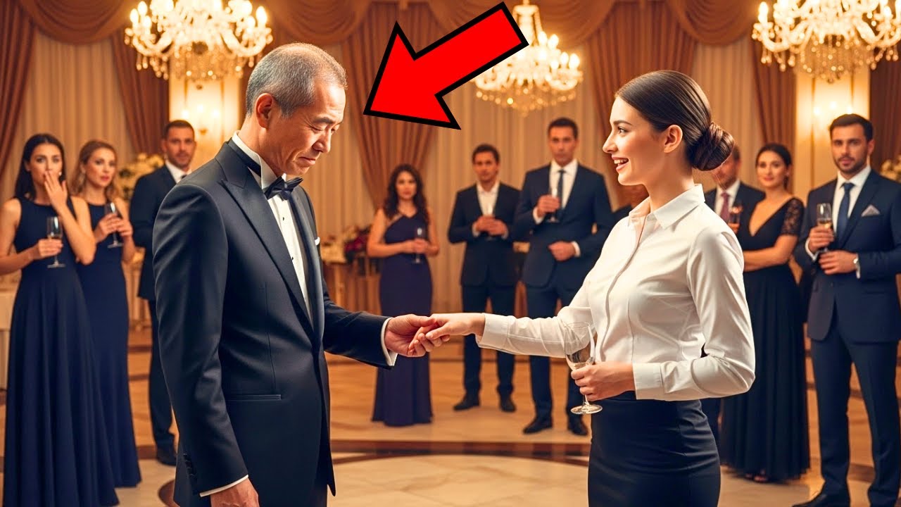 La petrecere, nimeni nu dansa cu milionarul japonez... până când chelnerița l-a invitat în japoneză.