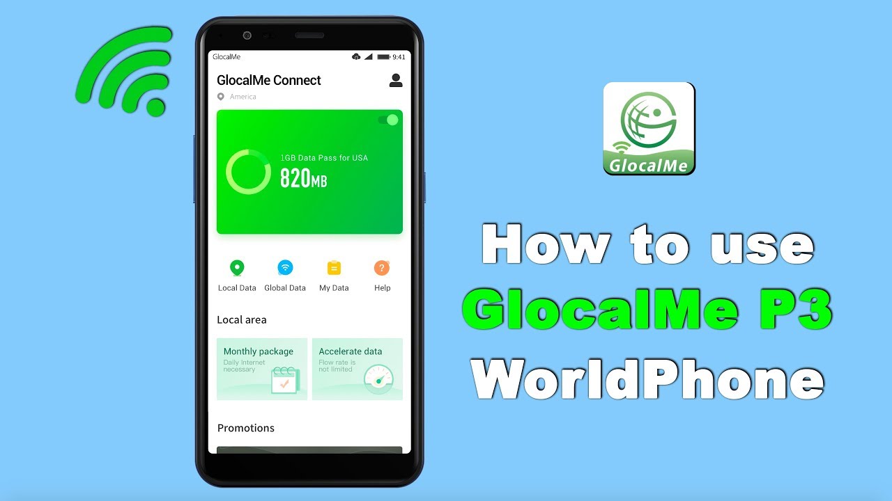 【GlocalMe P3 Beginner's Guide for mobile data connection】