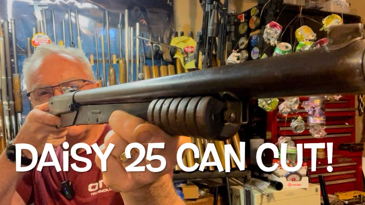 @Hazzbro Daisy model 25 circa 1936 can cut challenge Daisy Red Ryder BB’s