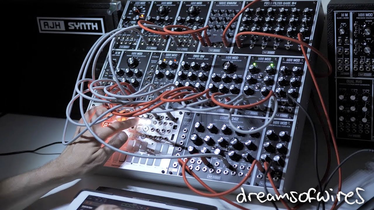 Melodic Eurorack Livestream rehearsal - 3 tracks, all-analog, mostly minimal, ambient modular synth