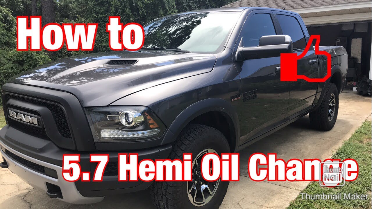 How to! Oil Change 2017 Ram 5.7 Hemi