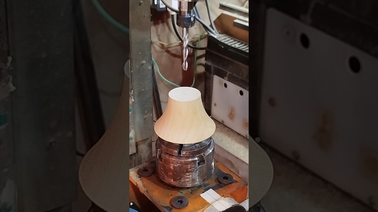 Mancal de Madeira #cnc #5axiscnc #wood