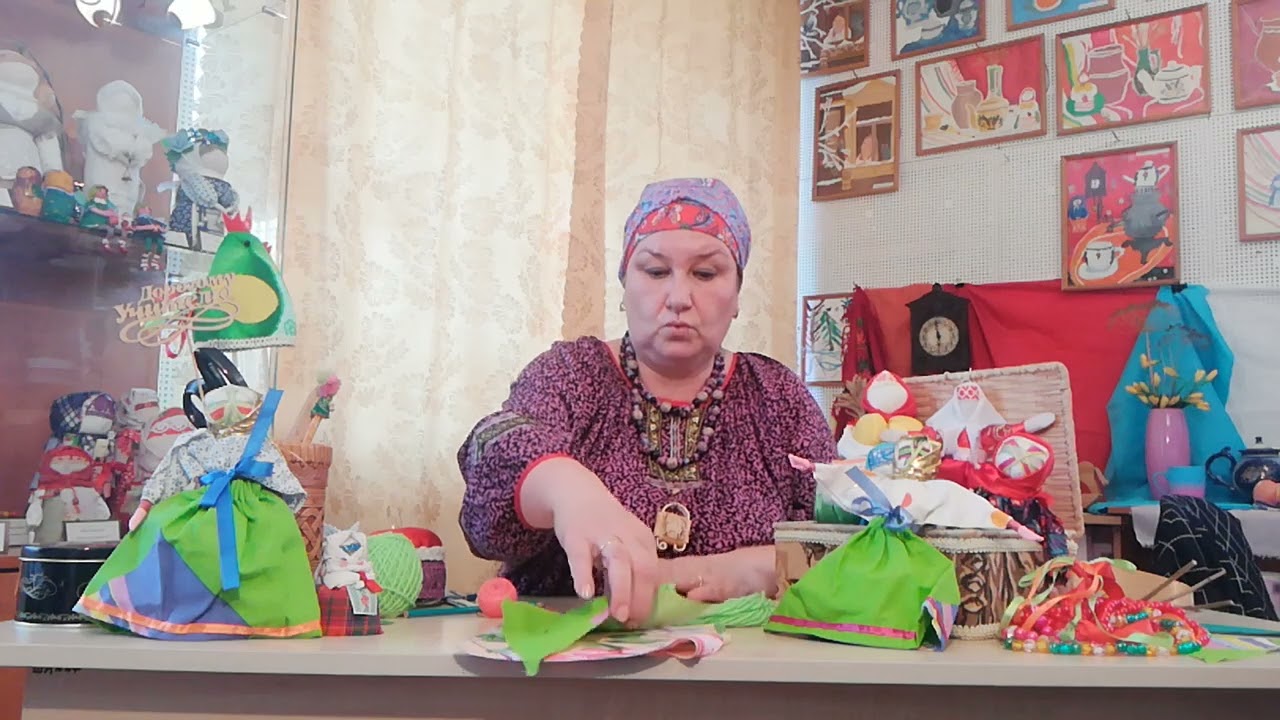 Тряпичная кукла Веснянка