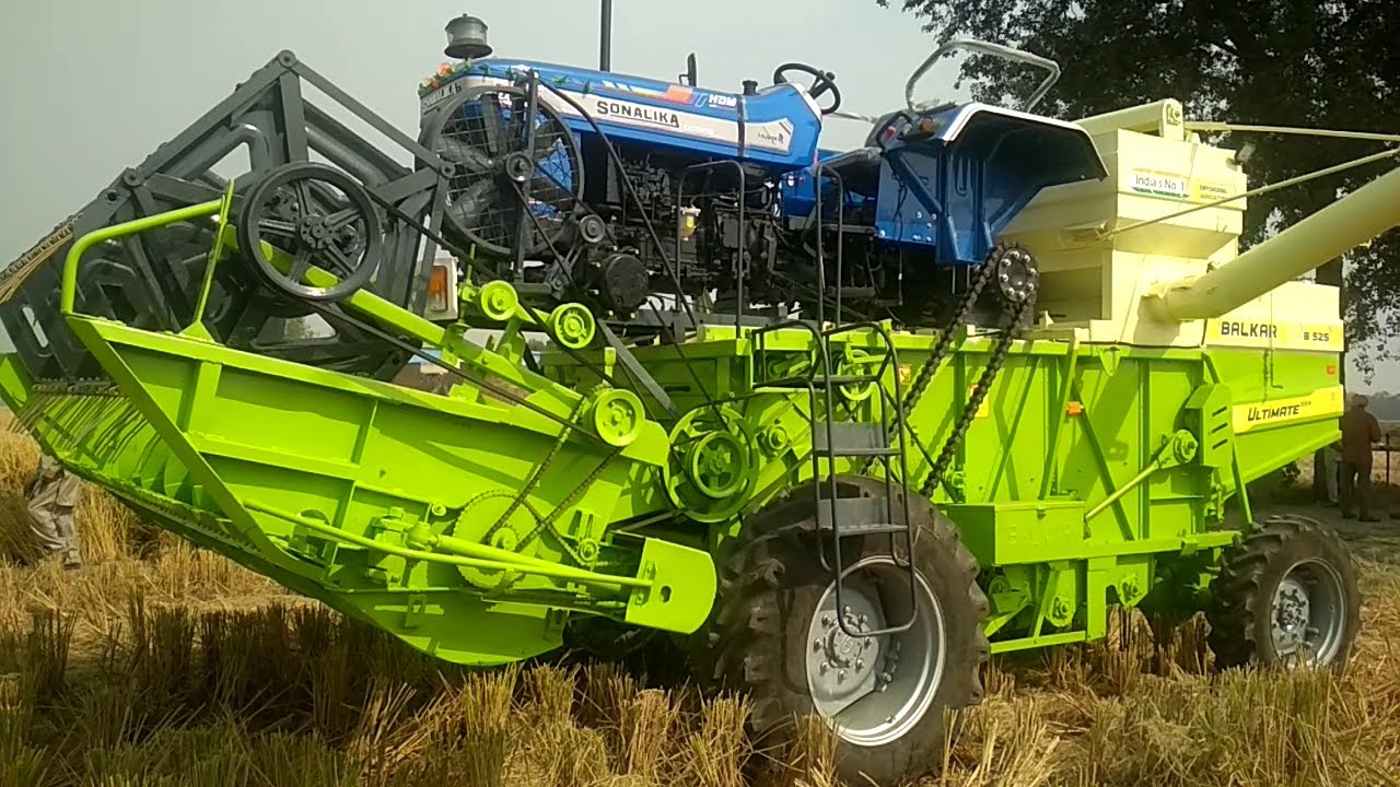 Balkar Sonalika Tractor Harvester | Balkar Tractor Harvester | Balkar Mini Combine | Balkar Combines