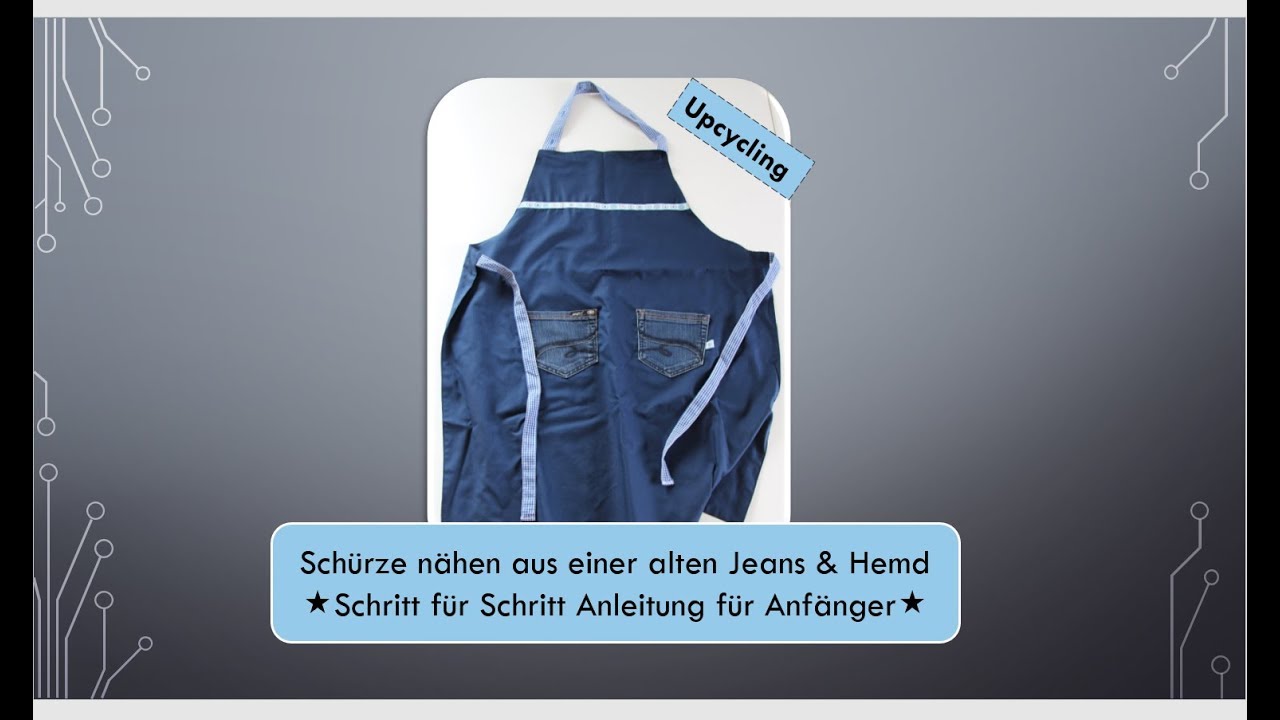 Upcycling Sch&uuml;rze - Step by step Anleitung f&uuml;r N&auml;heinsteiger | Abgesteppt