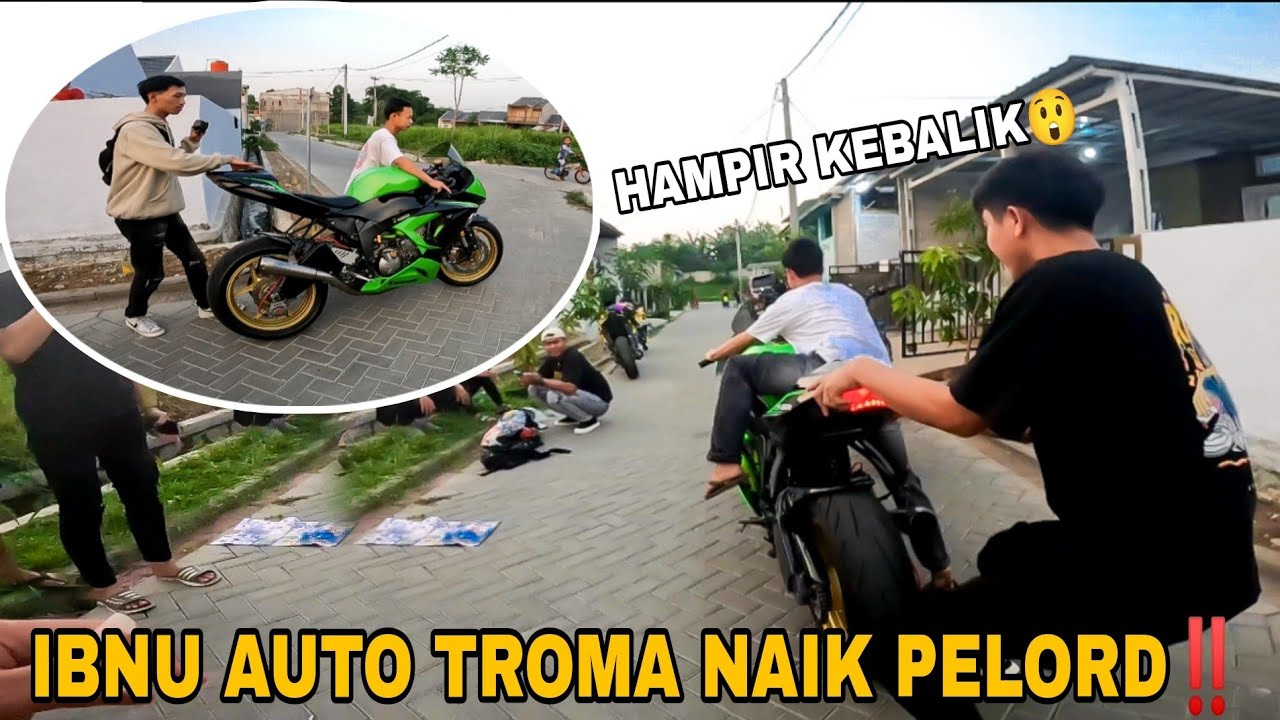 PELORD HAMPIR JATUH DI NAIKIN ADIK ALM‼️IBU SEDIH LIAT MOTOR INI
