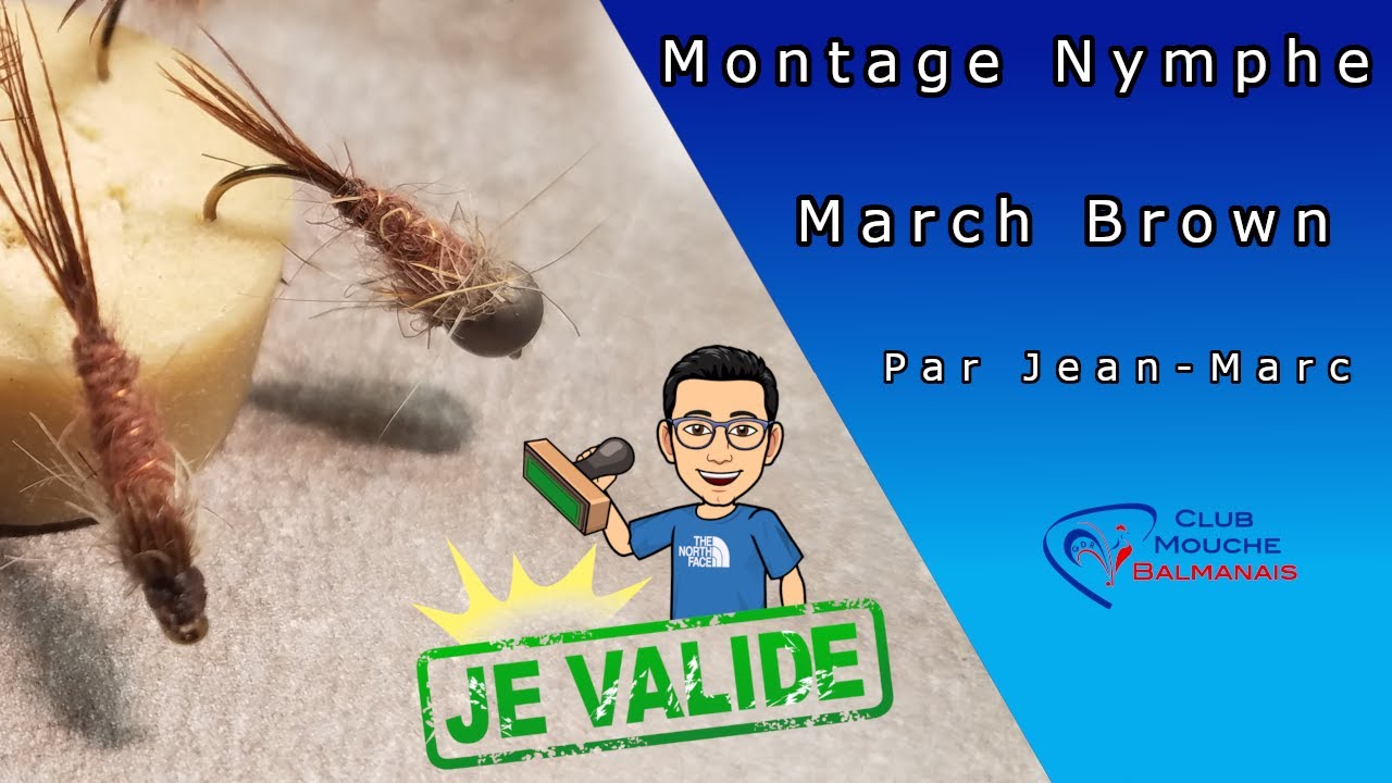 Montage mouche : Nymphe de March Brown bille tungstène